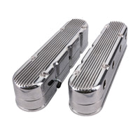 GM LS Finned Cast Aluminum Valve Covers with Coil Mounts and Covers