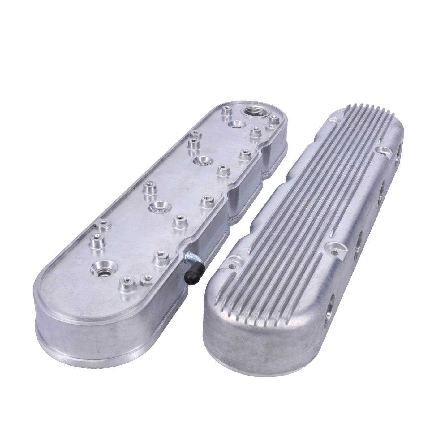 GM LS Finned Cast Aluminum Valve Covers with Coil Mounts and Covers