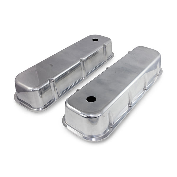 TSP_Cast_Aluminum_Valve_Covers_Chevy_Big_Block_V8_Breather_Holes_Smooth_Polished_JM8112-8P