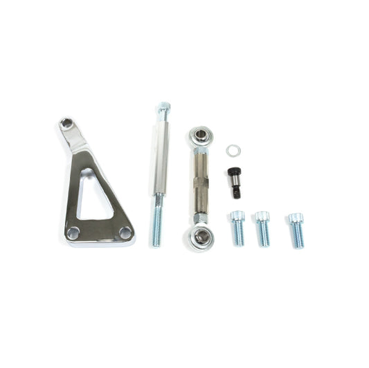 TSP_Aluminum_Chevy_Small_Block_Long_Water_Pump_Alternator_Bracket_Chrome_JM9101