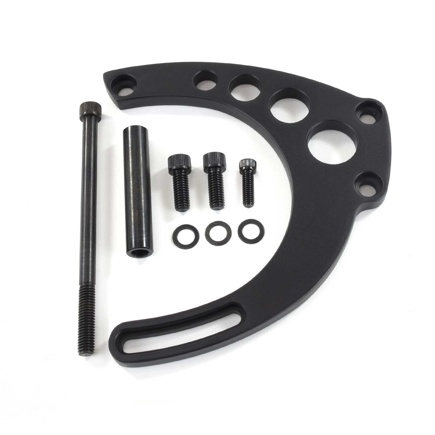 TSP_Aluminum_Chevy_Big_Block_Long_Water_Pump_Alternator_Bracket_Black_JM9123