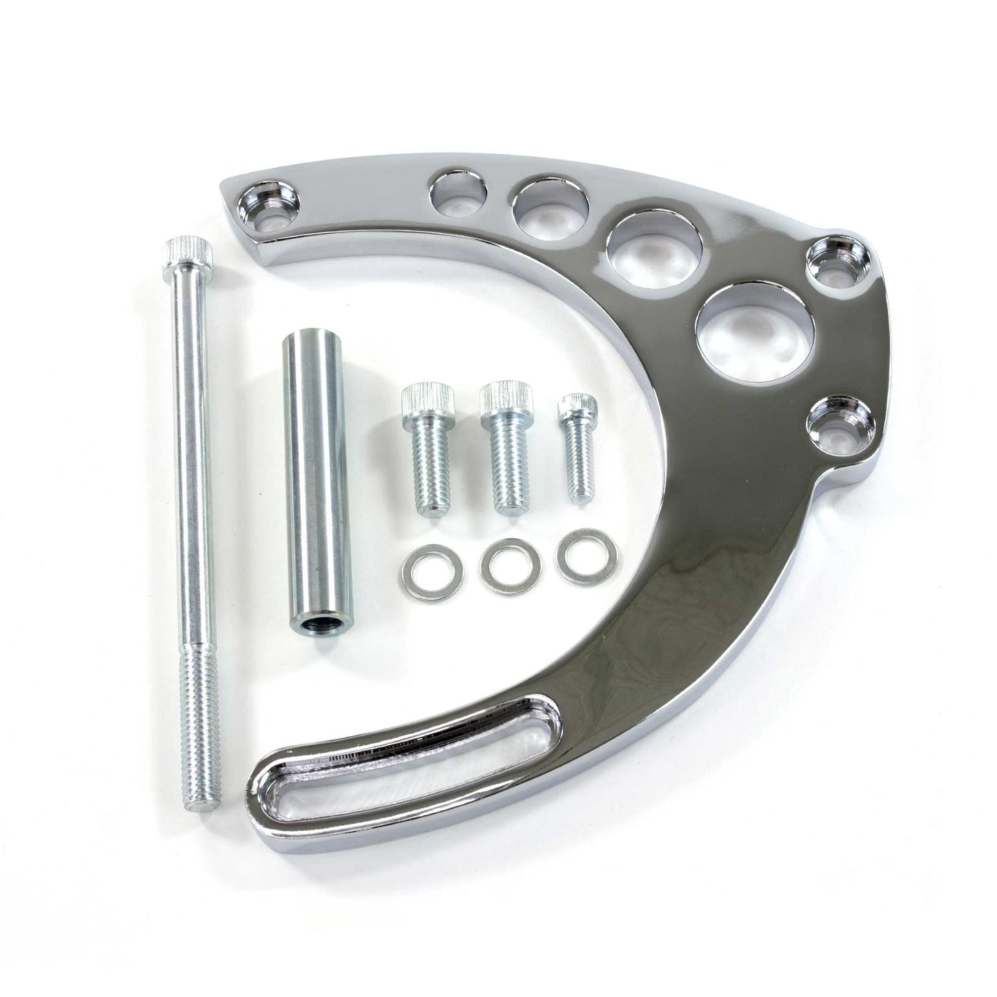 TSP_Aluminum_Chevy_Big_Block_Long_Water_Pump_Alternator_Bracket_Chrome_JM9123