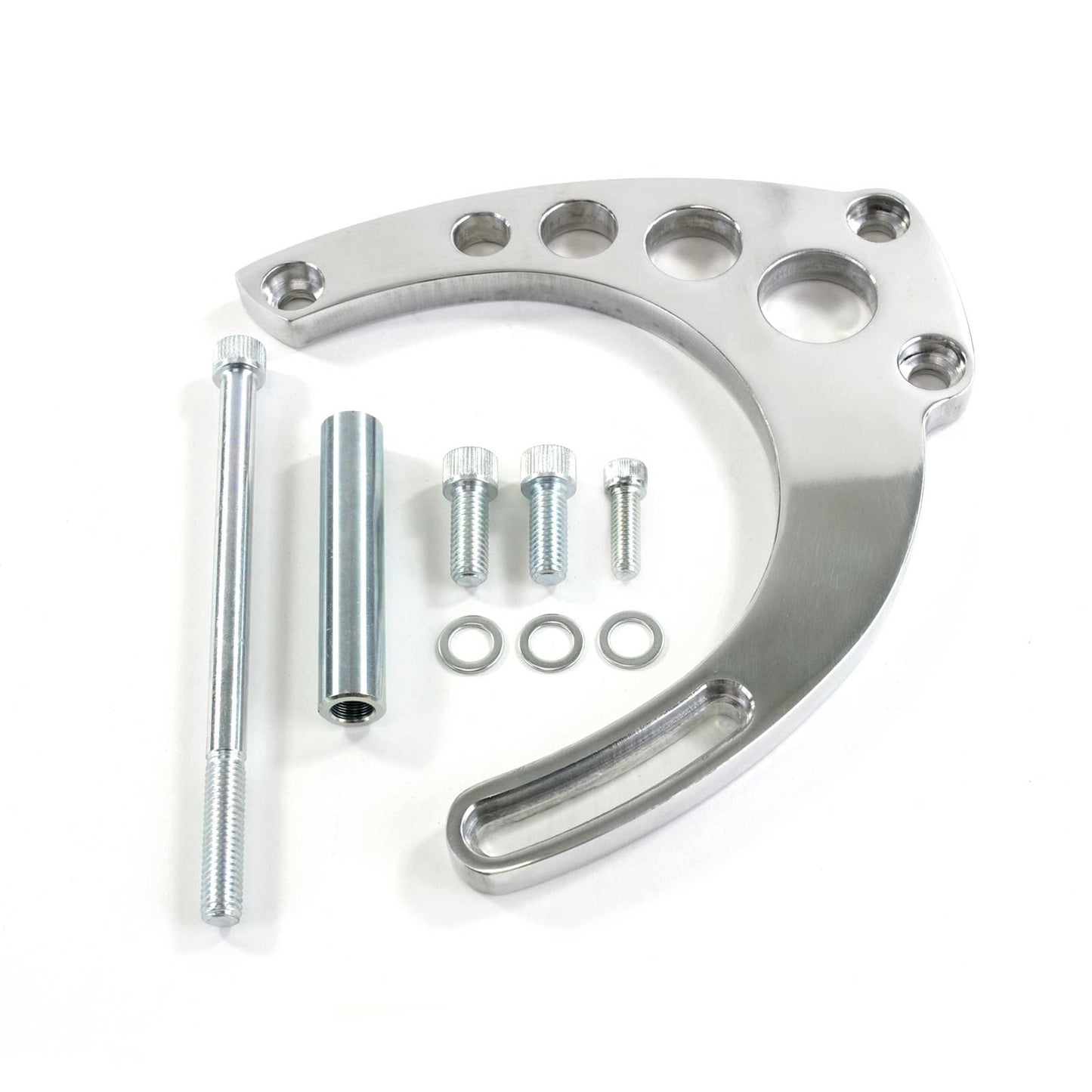 TSP_Aluminum_Chevy_Big_Block_Long_Water_Pump_Alternator_Bracket_Polished_JM9123