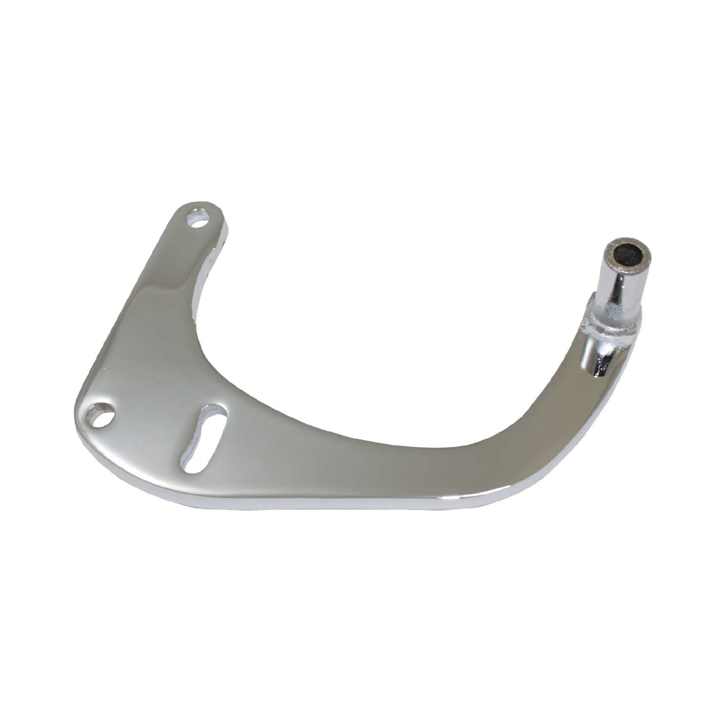 TSP_Chevy_Small_Block_Short_Water_Pump_Lower_Driver_Side_1-Piece_Alternator_Bracket_Chrome_Steel_SP6083