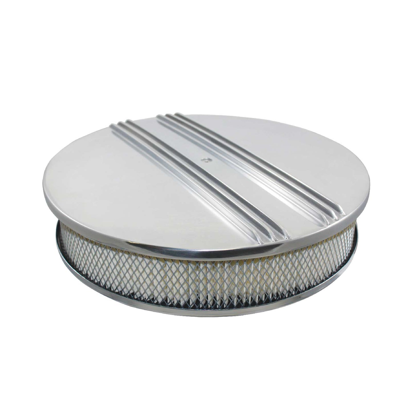 TSP_Hi-Lip_Base_Round_Air_Cleaner_Kit_Center_Finned_Polished_Aluminum_SP6342