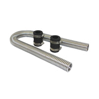 Polished Stainless Steel Flexible Radiator Hose Kit without End Caps