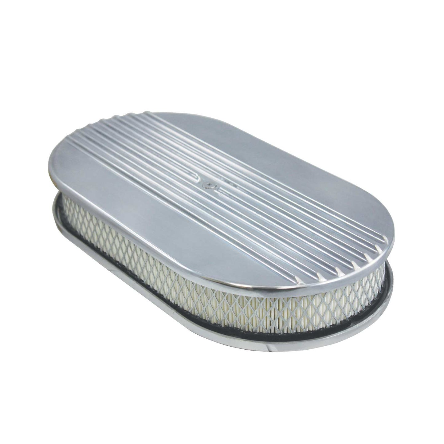 TSP_Flat_Base_15_Oval_Air_Cleaner_Kit_Half_Finned_Polished_Aluminum_SP6491