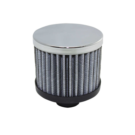 TSP_Round_1.25_Push-In_Washable_Filter_Breather_Chrome_Steel_SP7198