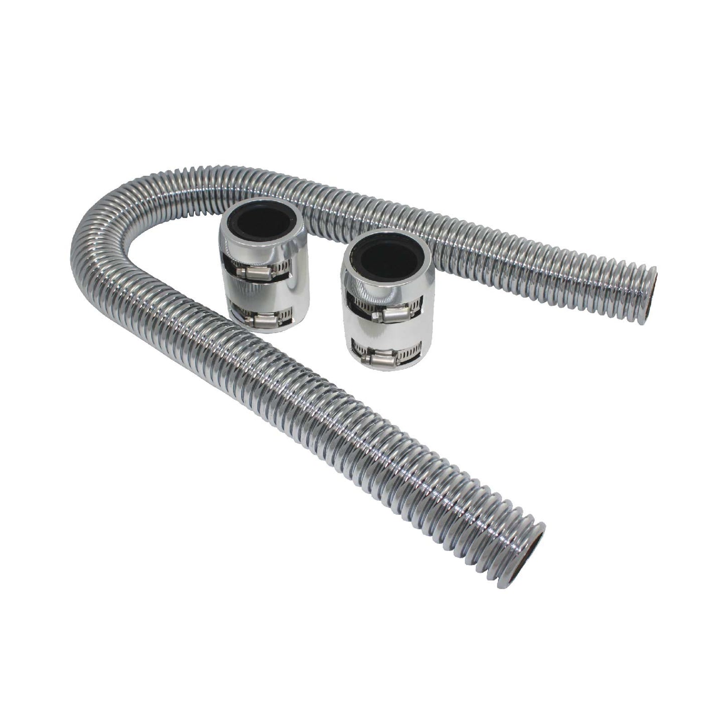 Polished Stainless Steel Flexible Radiator Hose Kit