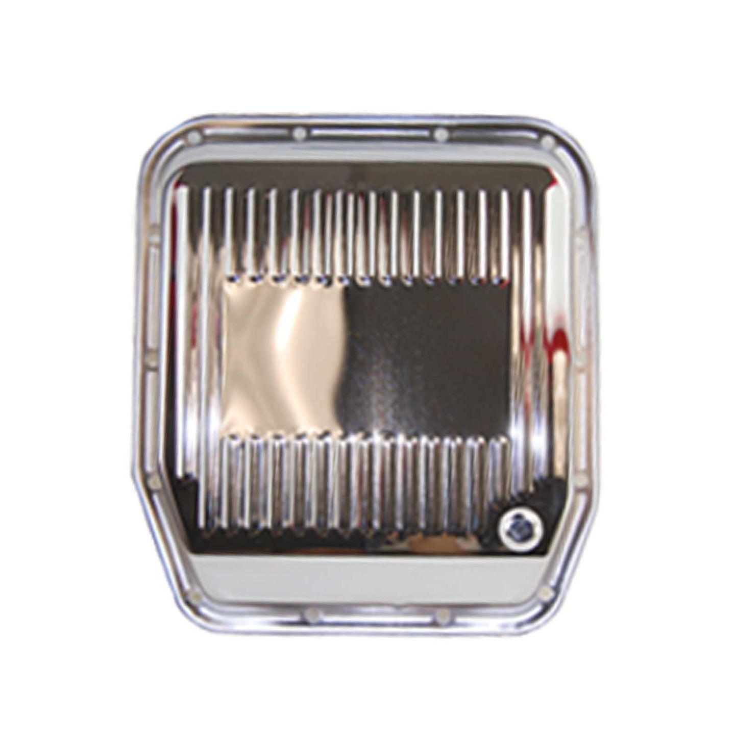 TSP_Ford_AOD_Raised_Finned_Transmission_Pan_Chrome_Steel_SP7597