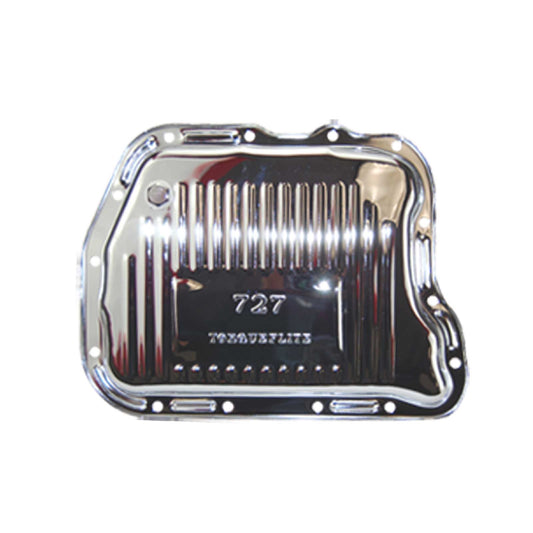 TSP_Chrysler_TorqueFlite_727_Raised_Finned_Transmission_Pan_Chrome_Steel_SP7598