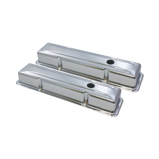 TSP_Chevy_Small_Block_V8_Perimeter-Bolt_Short_Valve_Covers_Chrome_Steel_SP8196