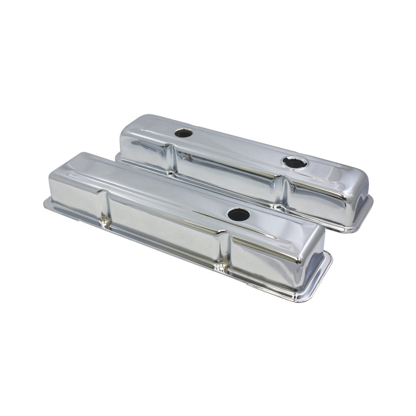 TSP_Chevy_Small_Block_V8_Perimeter-Bolt_Short_Valve_Covers_With_Threaded_Hole_Chrome_Steel_SP8198