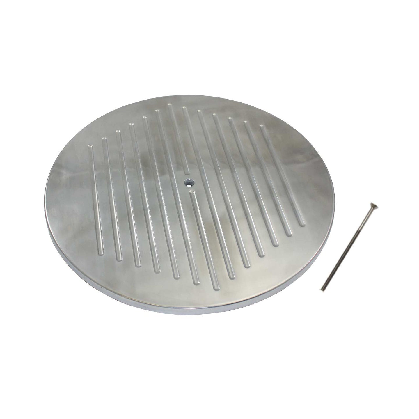 TSP_14_Round_Air_Cleaner_Top_Ball_Milled_Polished_Aluminum_SP8412A