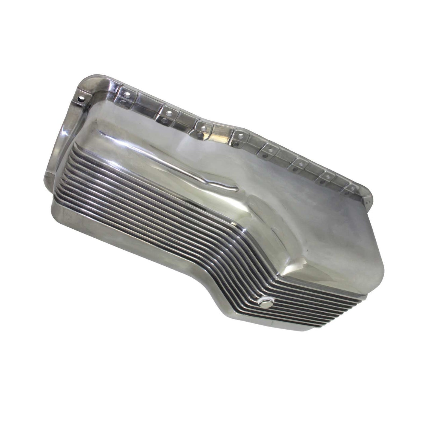 TSP_Ford_Small_Block_Front_Sump_Engine_Oil_Pan_Polished_Finned_Aluminum_SP8445