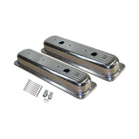  TSP_Chevy_Small_Block_Center-Bolt_Short_Valve_Covers_With_Three_Breather_Holes_Polished_Ball_Milled_Aluminum_SP8460