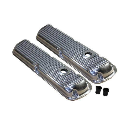 TSP_Ford_Small_Block_Valve_Covers_Finned_Polished_Aluminum_SP8520