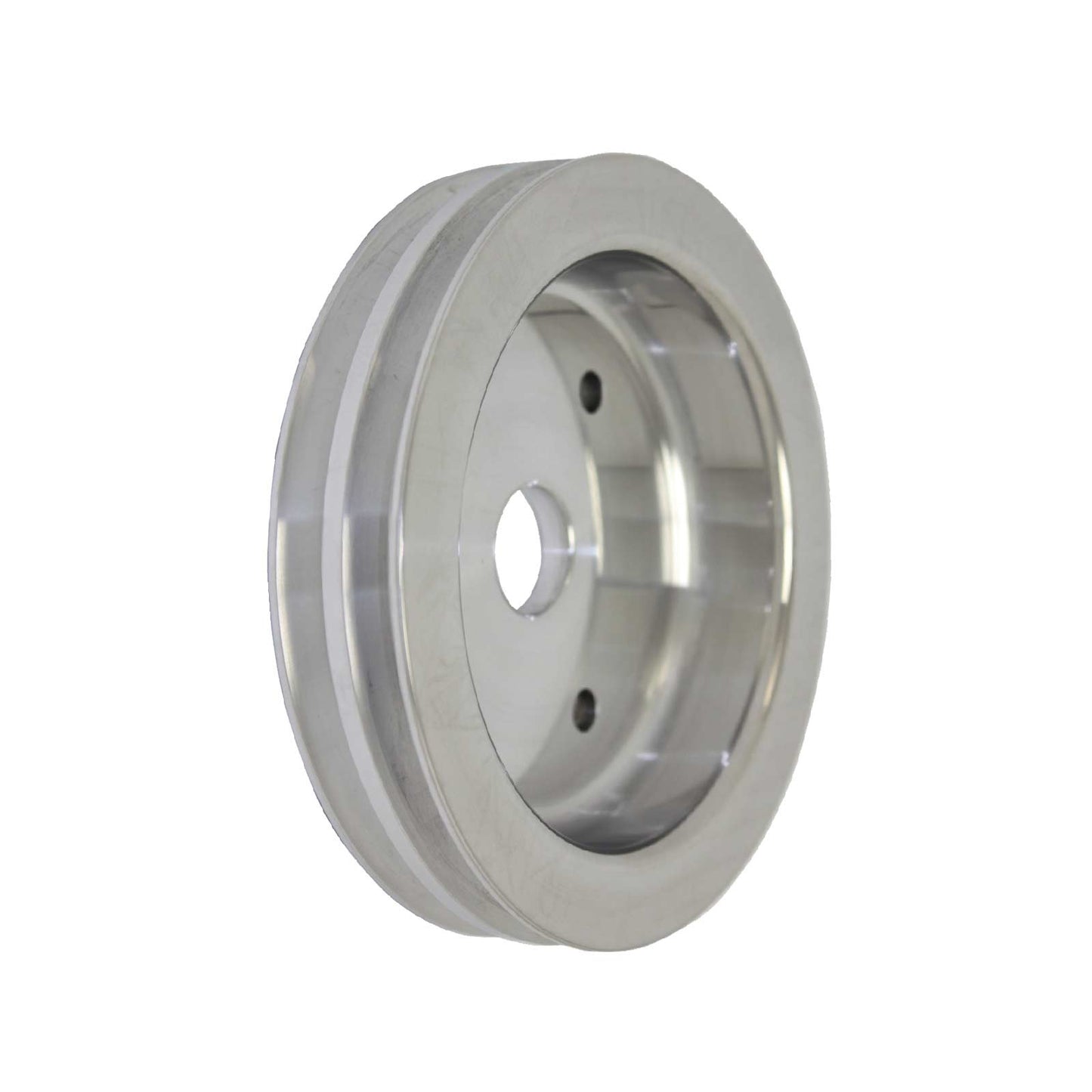 TSP_Chevy_Big_Block_Short_Water_Pump_2-Groove_V-Belt_Crankshaft_Pulley_Natural_Aluminum_SP8843