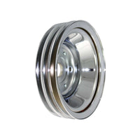 TSP_Chevy_Small_Block_Long_Water_Pump_3-Groove_V-Belt_Crankshaft_Pulley_Chrome_Steel_SP8958