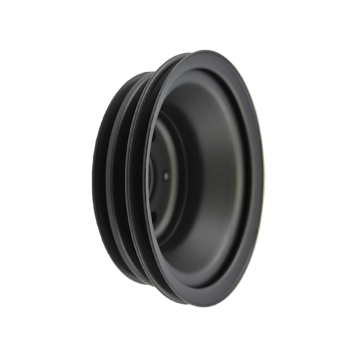 TSP_Chevy_Big_Block_Long_Water_Pump_3-Groove_V-Belt_Crankshaft_Pulley_Black_Steel_SP8961