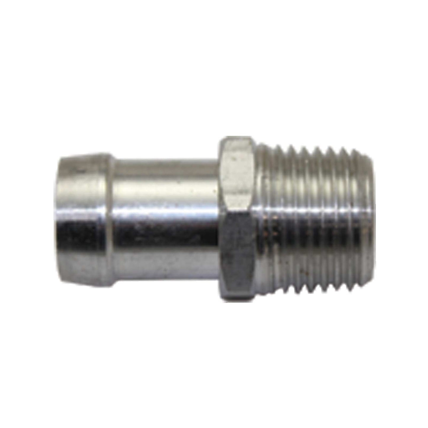 TSP_1.5_NPT_To_5_8_Hose_Barb_Heater_Hose_Fitting_Satin_Aluminum_SP9126