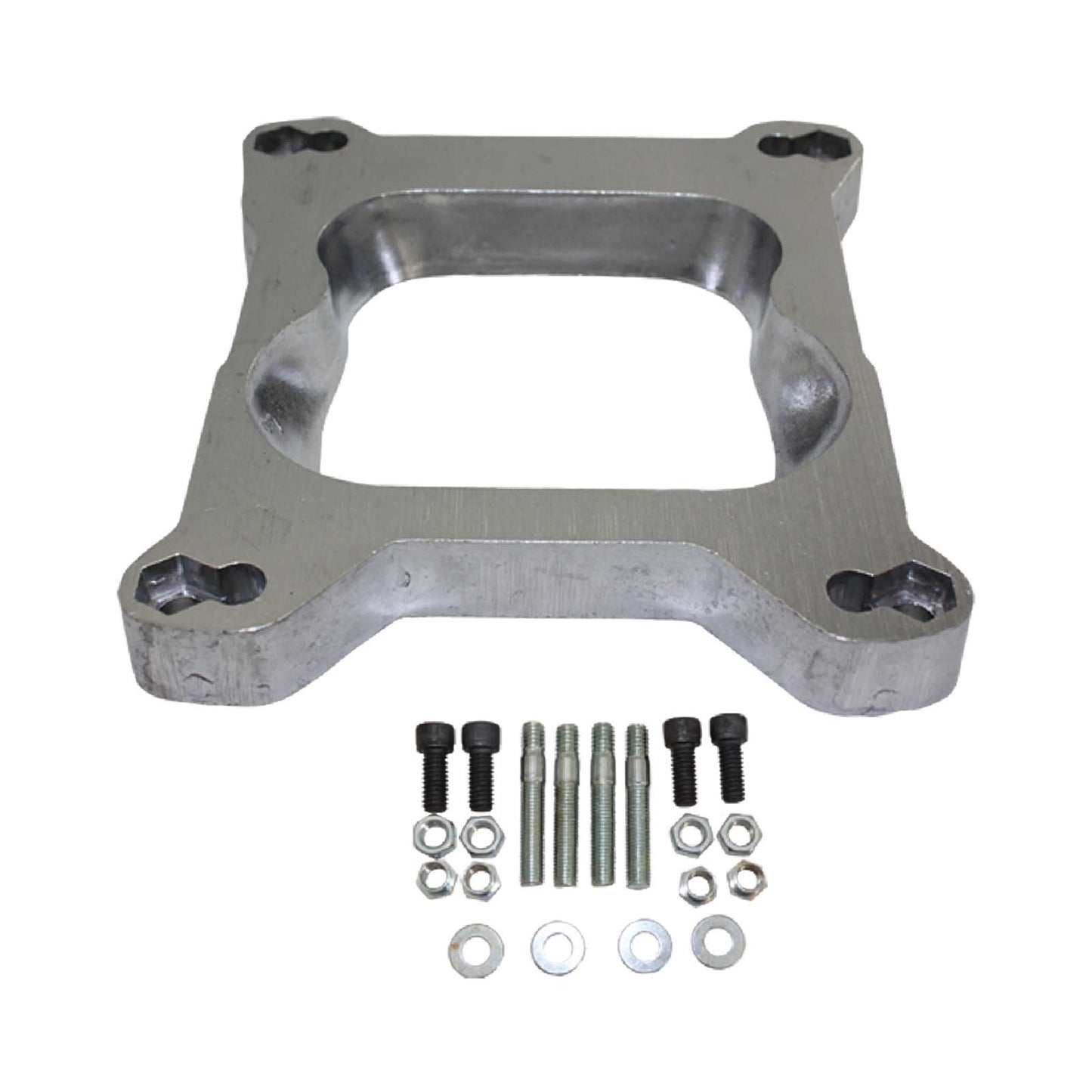 TSP_3_4_Aluminum_Open_Port_Square_Bore_To_Quadrajet_Carburetor_Adapter_SP9130S